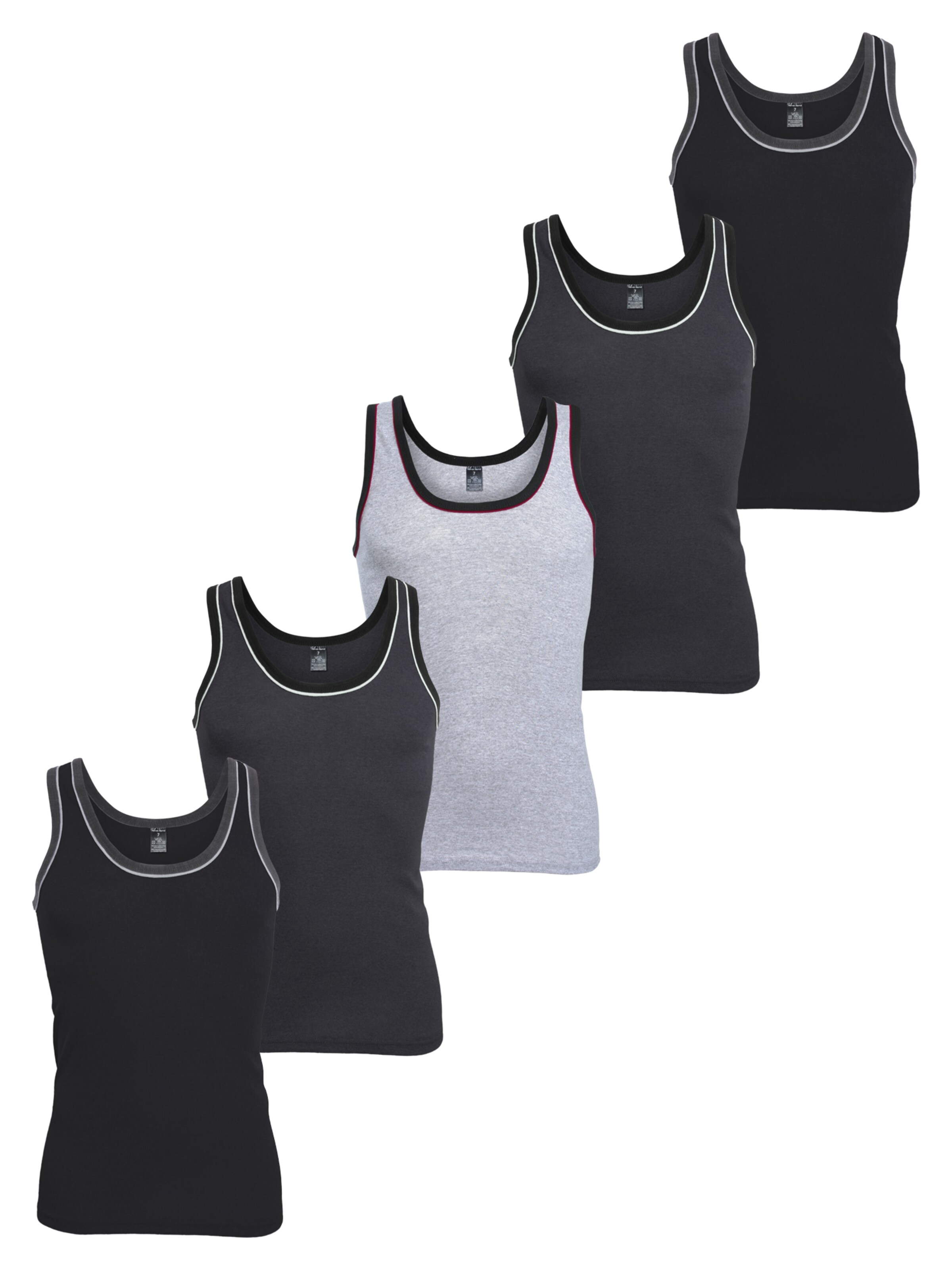 MT Unterhemd 'Men’s Basics'‌‌‌‌ in Schwarz: Vorderseite