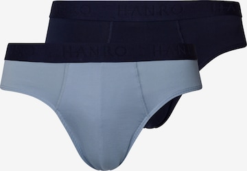 Hanro - Cueca ' Cotton Essentials ' em azul: frente