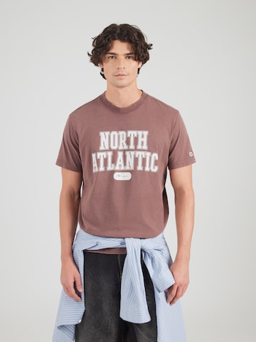 Champion Authentic Athletic Apparel Μπλουζάκι σε καφέ: μπροστά