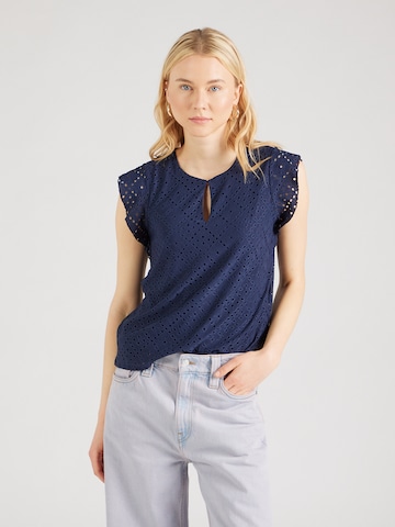 VERO MODA Blouse 'TASSA' in Blauw: voorkant