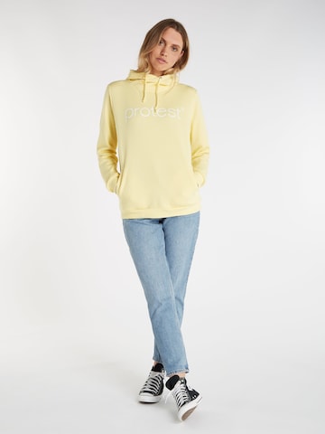 PROTEST Sweater 'CLASSIC LOGO HOODY' in Yellow