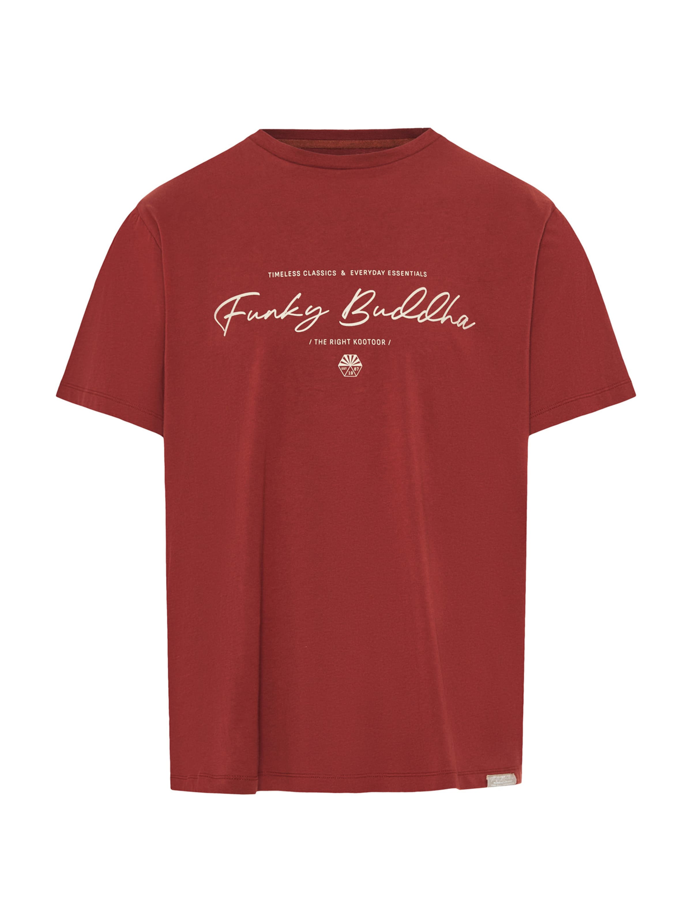 Funky Buddha Μπλουζάκι σε κόκκινο: μπροστά