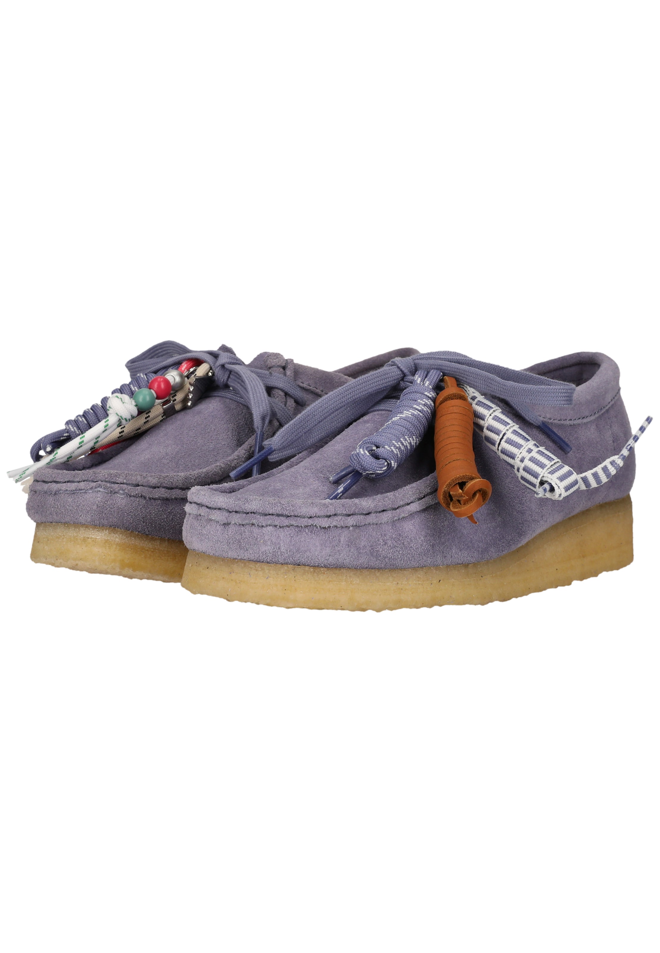 CLARKS Lace-up shoe 'Wallabee' in Purple