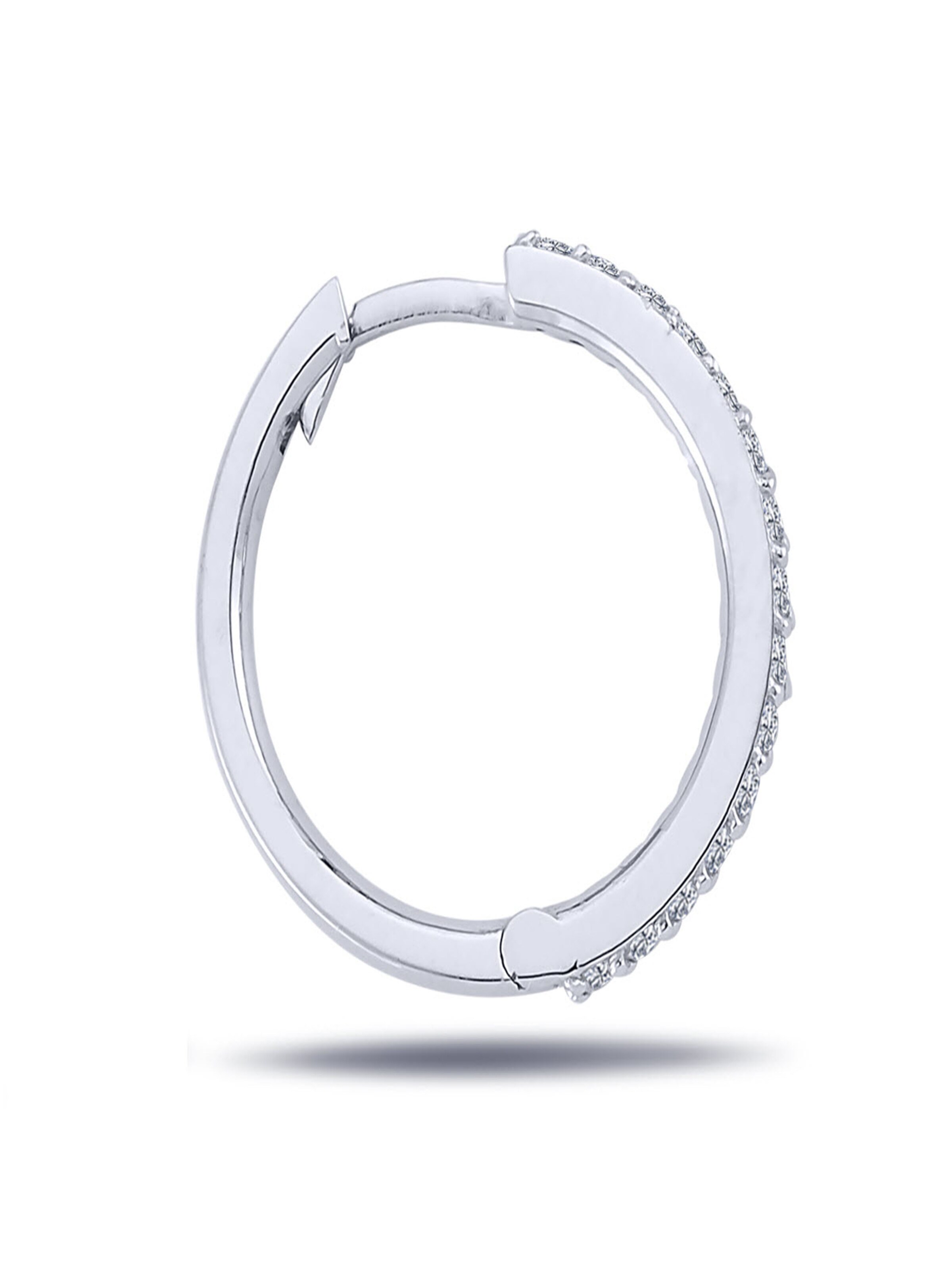 EinStein Diamant Earrings in Silver: front