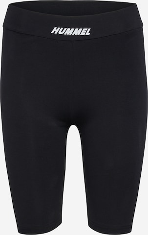 Hummel Skinny Sportbroek in Zwart: voorkant