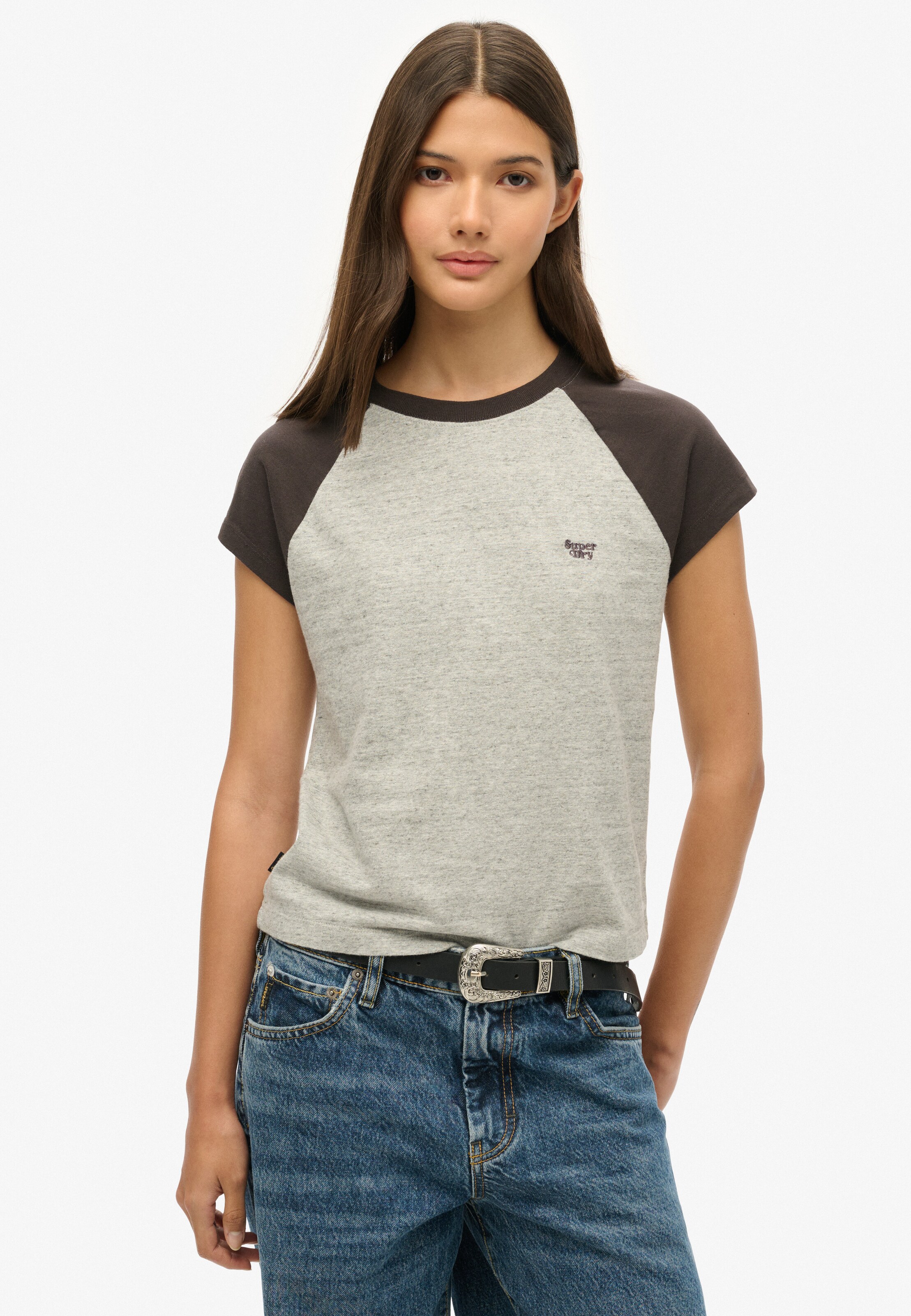 Superdry T-Shirt 'Essential' in Grau