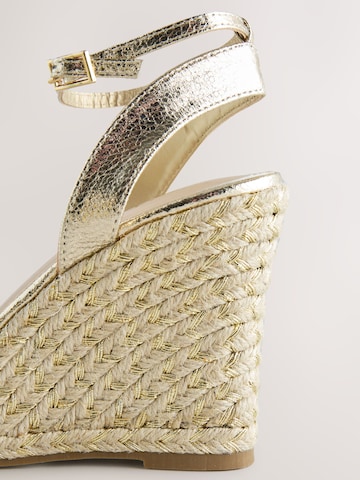 Next Strap Sandals 'Forever Comfort' in Gold