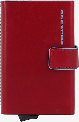 Piquadro Wallet 'Blue Square' in Red: front