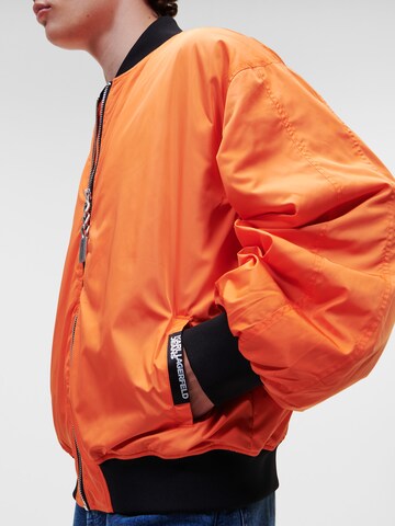 KARL LAGERFELD JEANS Between-Season Jacket in Orange