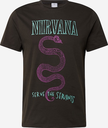 AMPLIFIED Shirt 'NIRVANA' in Grijs: voorkant