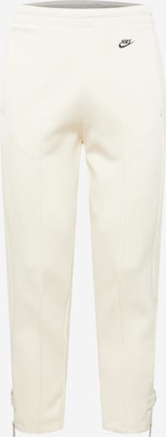 Regular Pantalon Nike Sportswear en blanc : devant