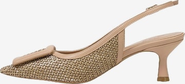 Desa - Zapatos con plataforma 'Pumps' en beige: frente