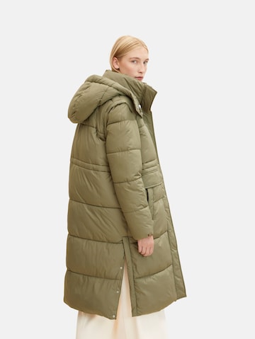 TOM TAILOR Zimní kabát – zelená