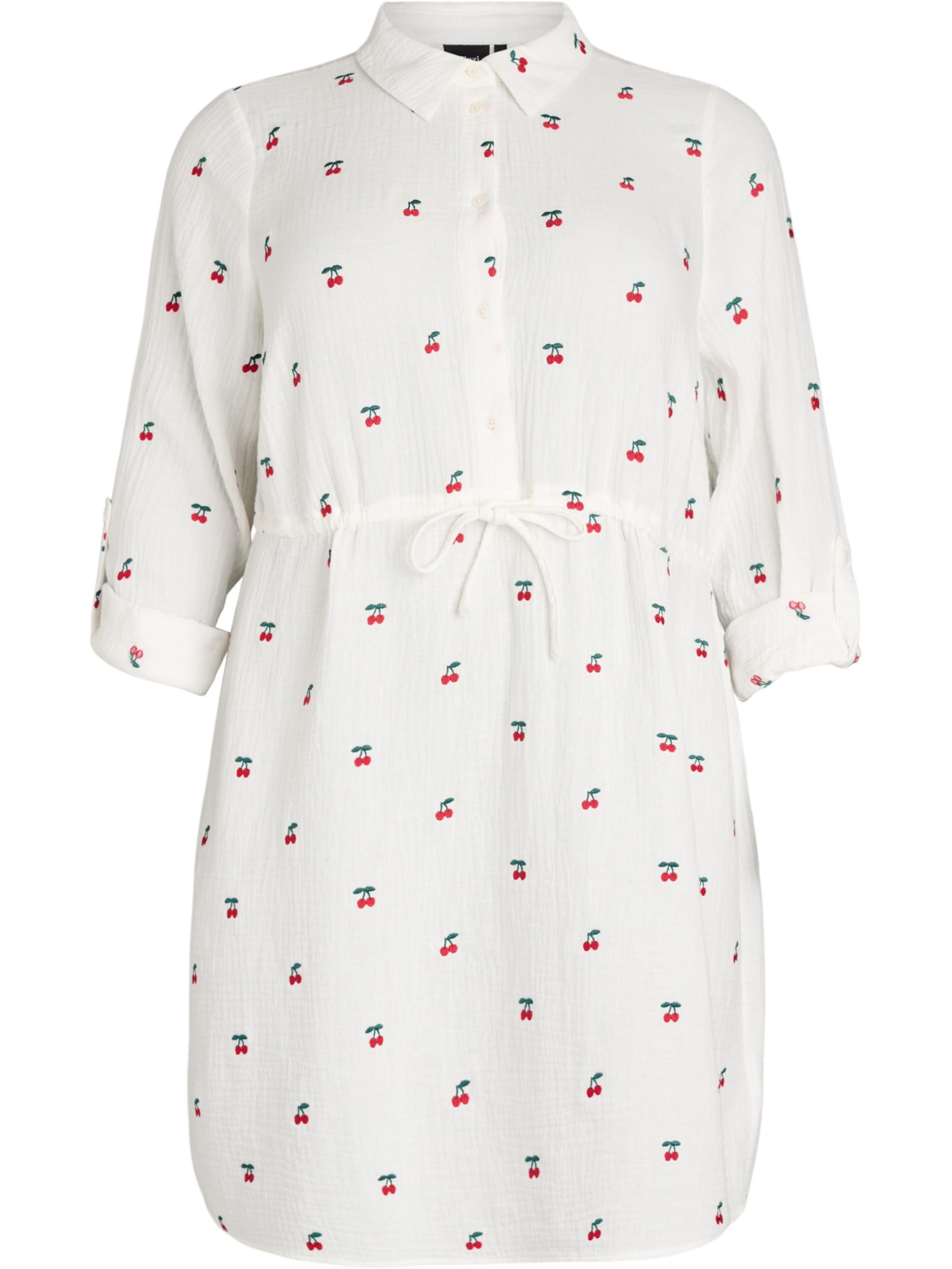 Zizzi Платье 'Vviva' в Белый: спереди