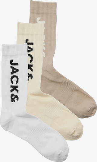 JACK & JONES Sukat 'JACHARLEY' värissä taupe / vaaleanharmaa / musta / valkoinen, Tuotenäkymä