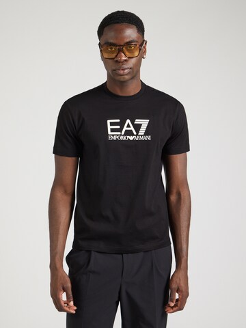 EA7 Emporio Armani Shirt 'Visibility' in Zwart: voorkant