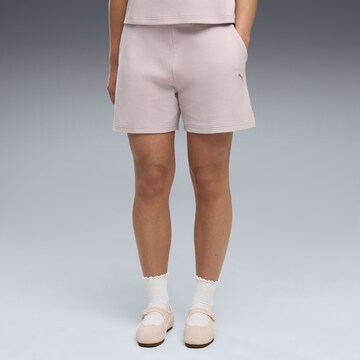 PUMA Regular Broek 'Essentials Elevated' in Roze: voorkant