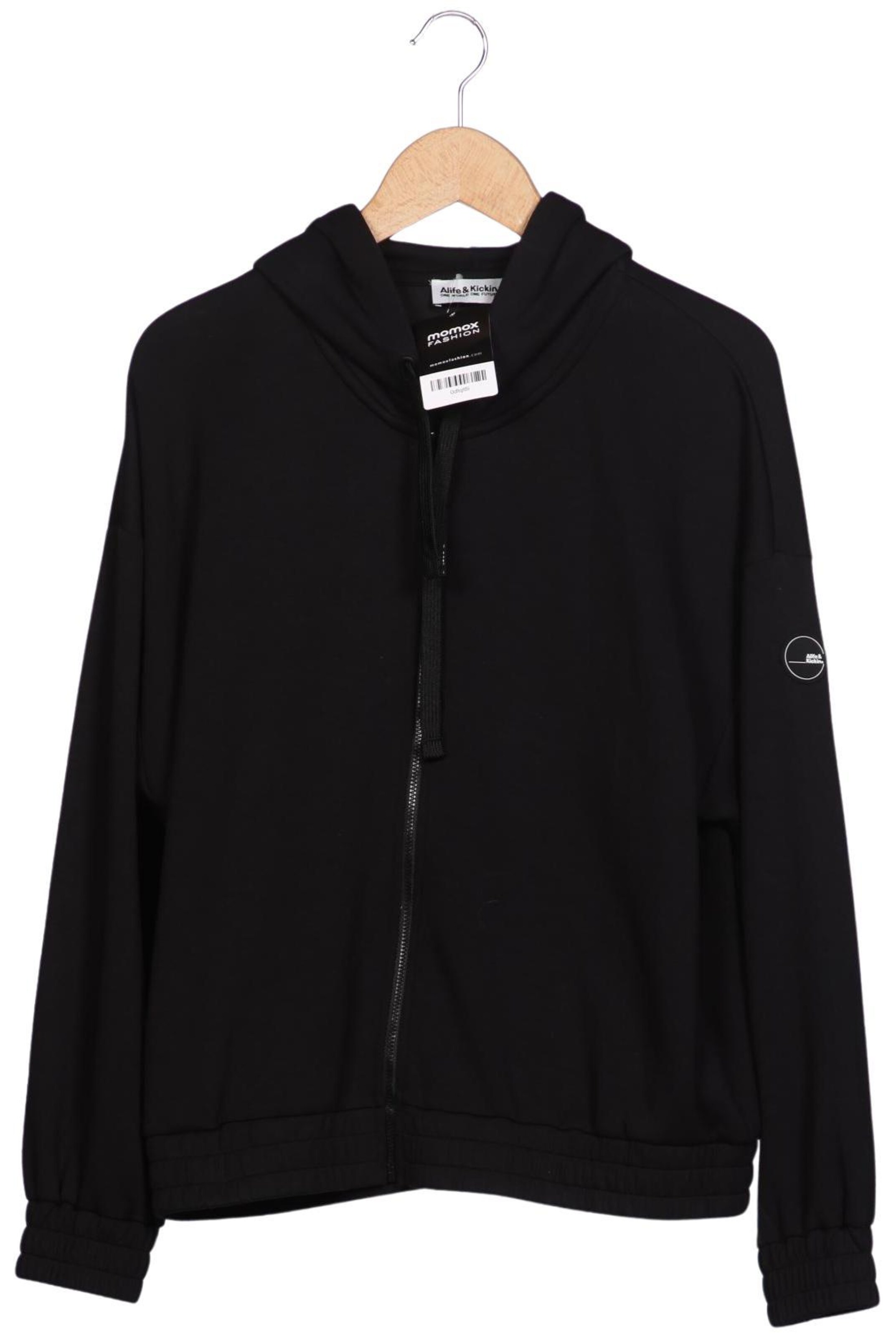 alife & kickin Sweatshirt & Zip-Up Hoodie in M in Black: front