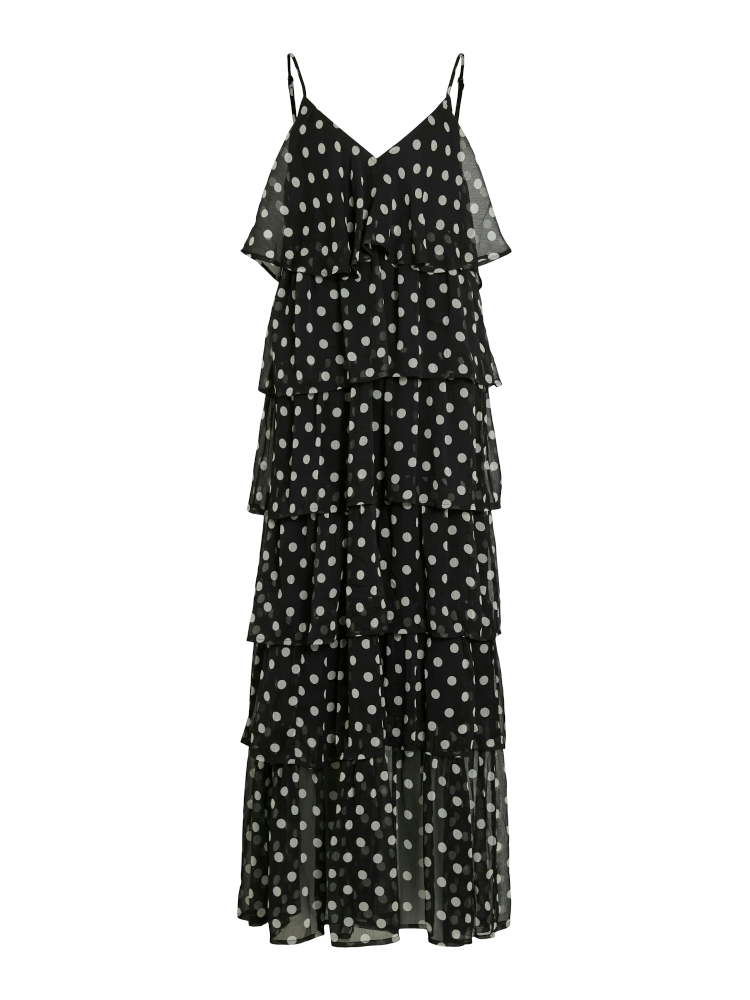 VILA Jurk 'VIHARLEY' in de kleur Zwart / Wit, Productweergave