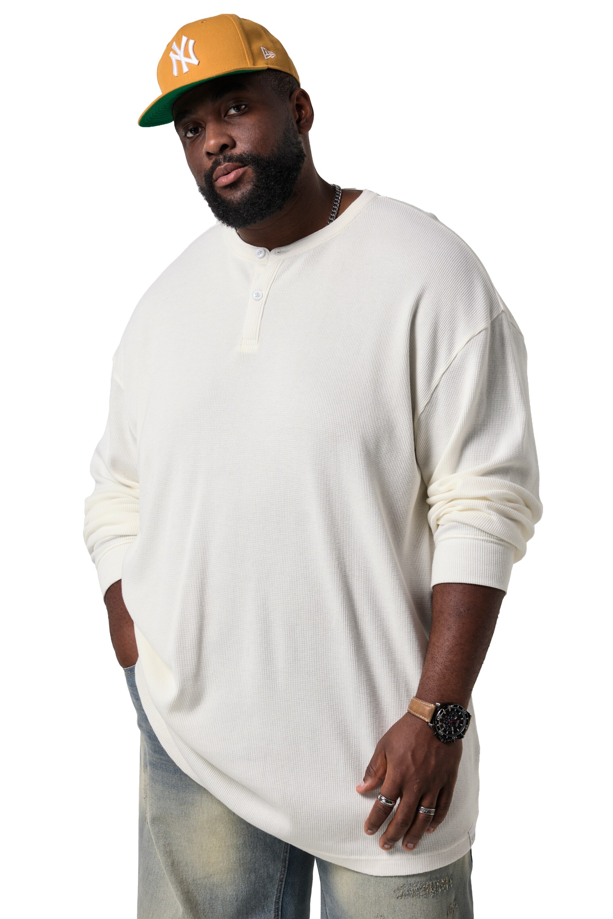 STHUGE Shirt in Wit: voorkant