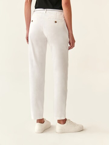 TATUUM Normalny krój Spodnie 'HINO 1' w kolorze biały