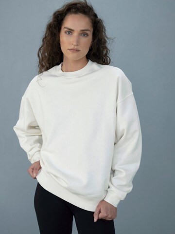 Hey Honey Sweatshirt 'Sweater Cotton' in Wit: voorkant