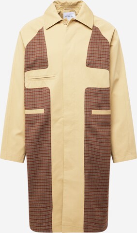 TOPMAN Between-Seasons Coat in Yellow: front