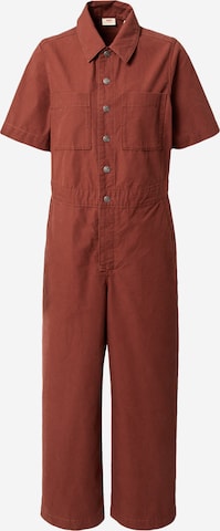 LEVI'S ® Jumpsuit 'SS Boilersuit' in Brown: front