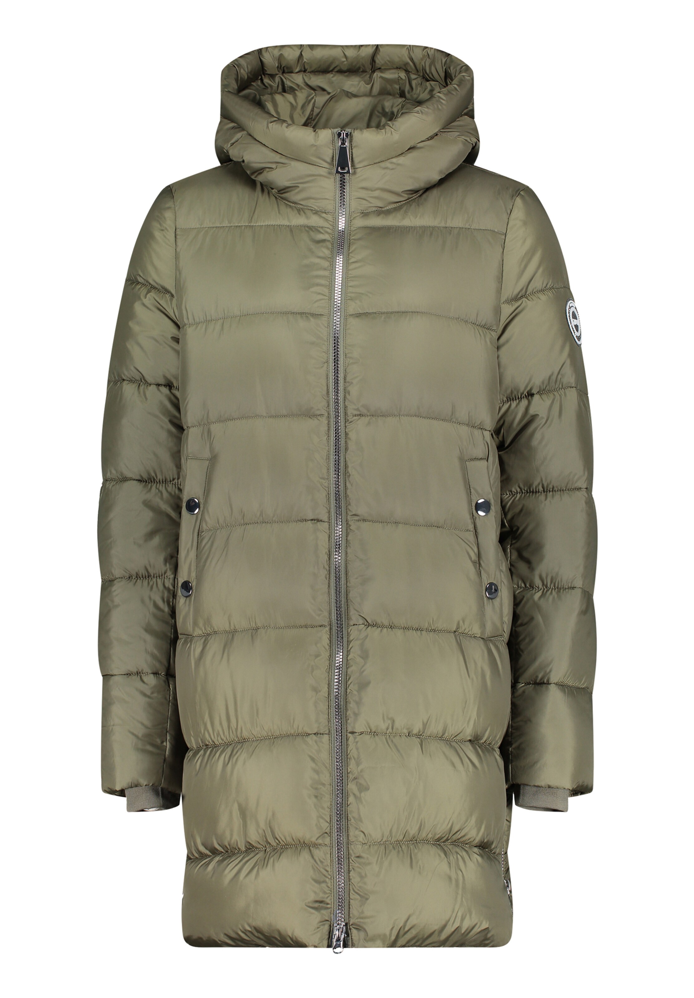 Cartoon Χειμερινό μπουφάν σε πράσινο: μπροστά