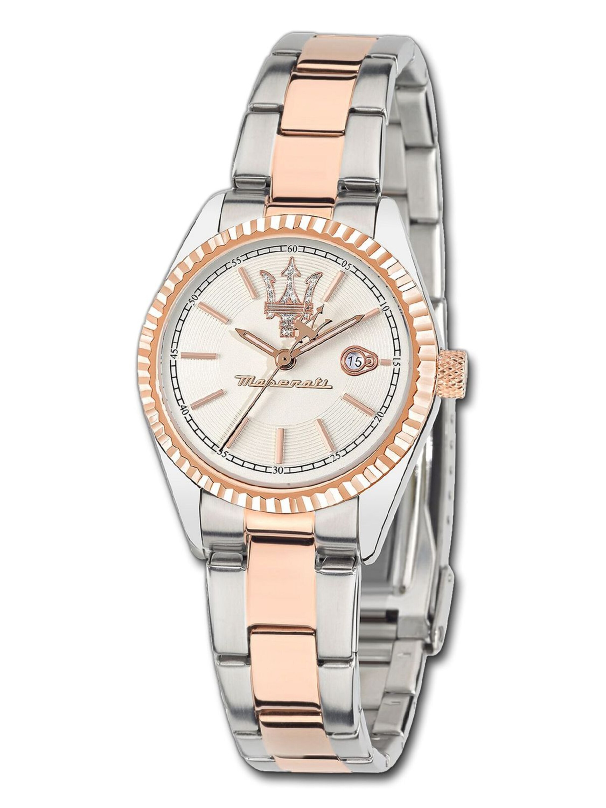 Maserati Analoog horloge in Zilver: voorkant