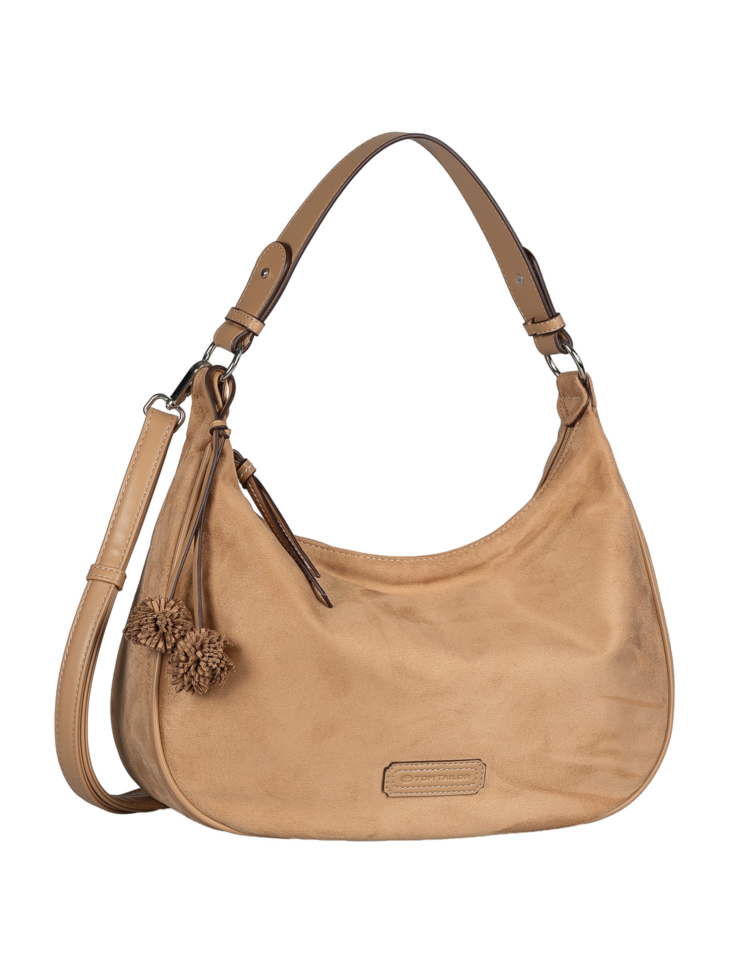 TOM TAILOR Schultertasche 'Idra' in Beige: Vorderseite