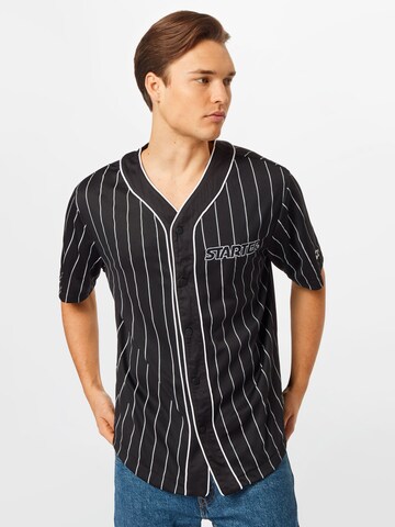 Starter Black Label Comfort fit Button Up Shirt in Black: front