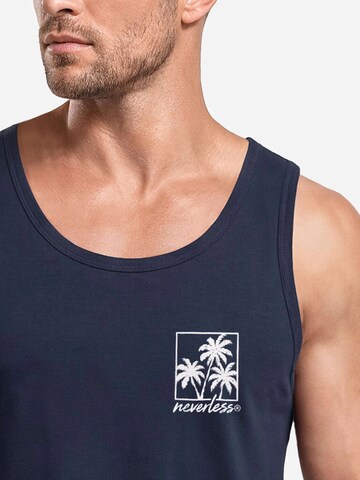 Neverless Shirt 'Logo Palmen' in Blue
