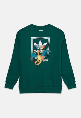 ADIDAS ORIGINALS Sweatshirt in Green: back