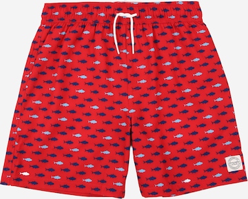 Abercrombie & Fitch Плавательные шорты в Красный: спереди