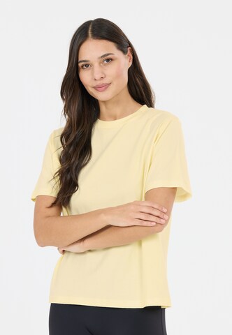 Athlecia Performance shirt 'Lexy' in Yellow: front