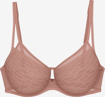 TRIUMPH Bügel-BH ' Red Label Triumph Signature Sheer ' in Beige: Vorderseite
