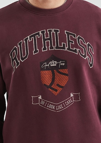 Sweat-shirt QS en rouge