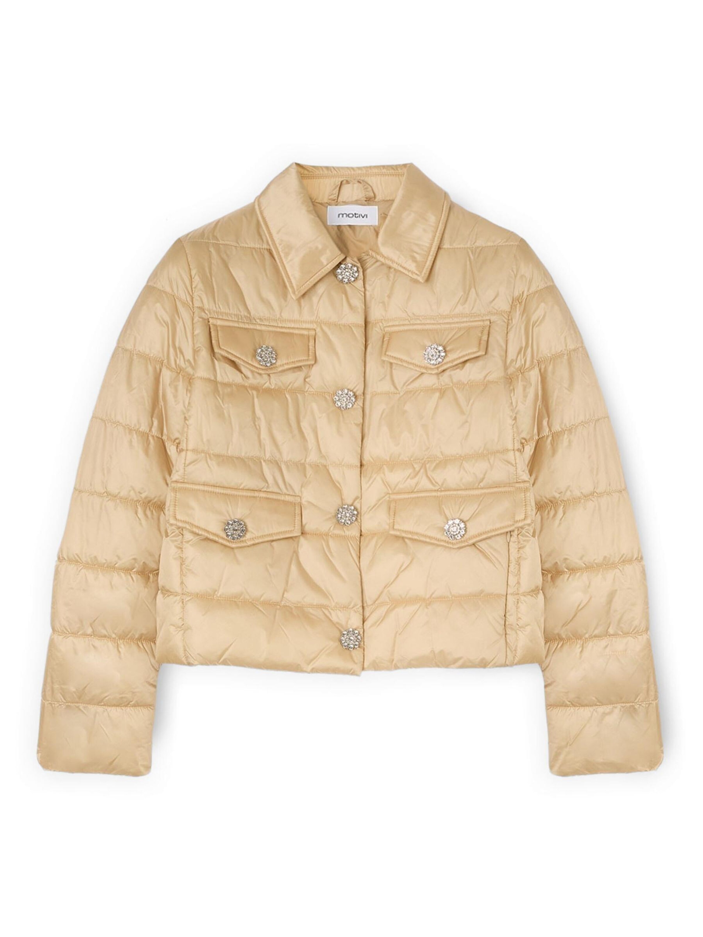 Veste d’hiver MOTIVI en beige : devant