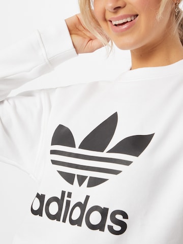 ADIDAS ORIGINALS Sweatshirt 'Trefoil Crew' in Weiß