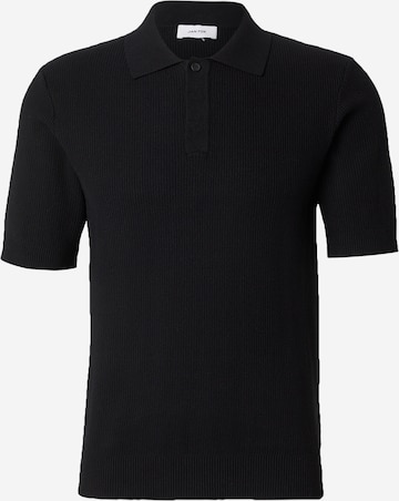 DAN FOX APPAREL Poloshirt 'Mailo' in Schwarz: Vorderseite