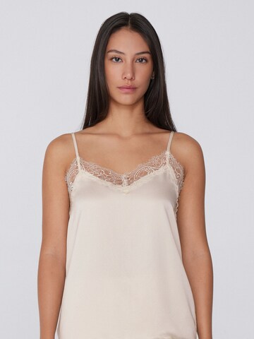Tezenis Pajama Shirt in Beige