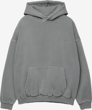 Pull&Bear Mikina 'STWD' – šedá: přední strana
