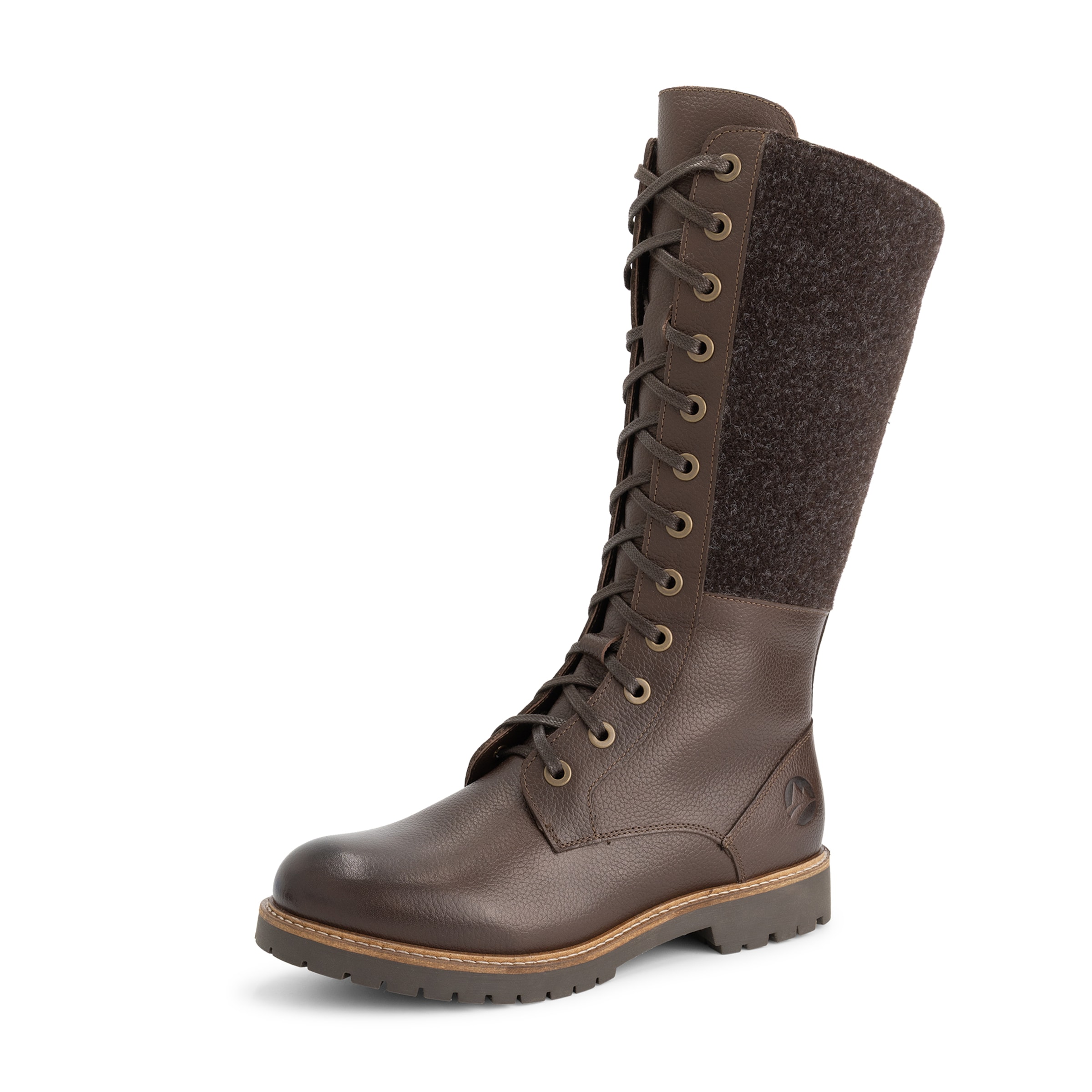 Bottes à lacets 'Struve' Travelin en marron : devant