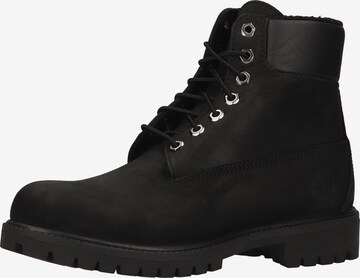 TIMBERLAND Lace-Up Boots in Black: front