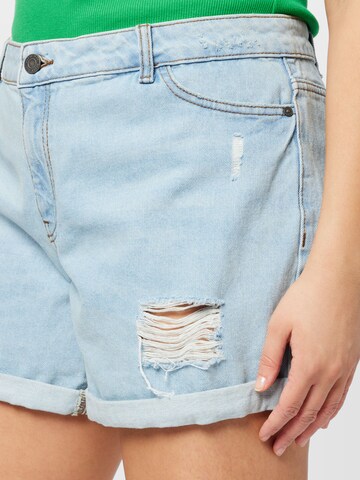 Noisy May Curve Regular Shorts 'SMILEY' in Blau