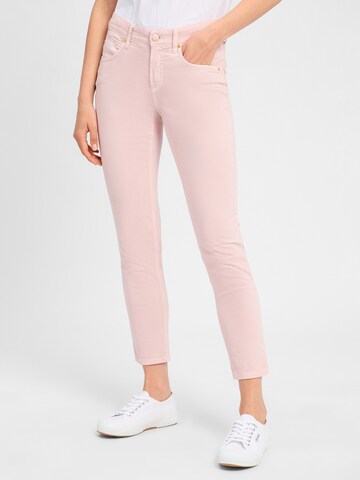Cambio Slim fit Trousers 'Piper' in Pink: front