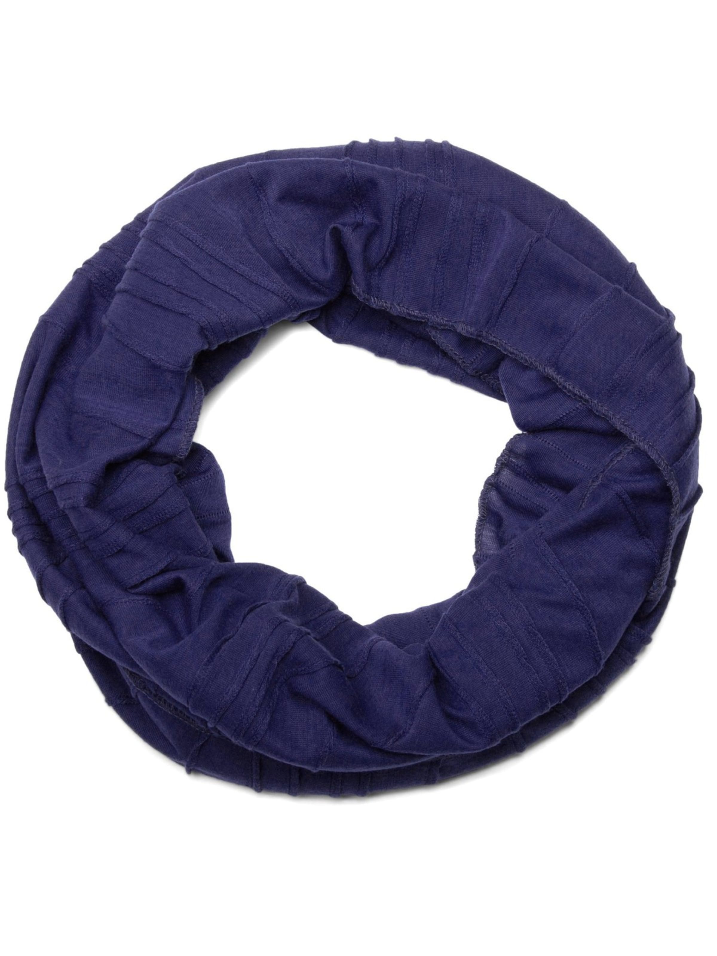 styleBREAKER Schlauchschal 'Loop mit Falten Muster'‌ in Lila: Vorderseite