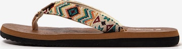 Claquettes / Tongs 'Inca' Brasileras en beige : devant