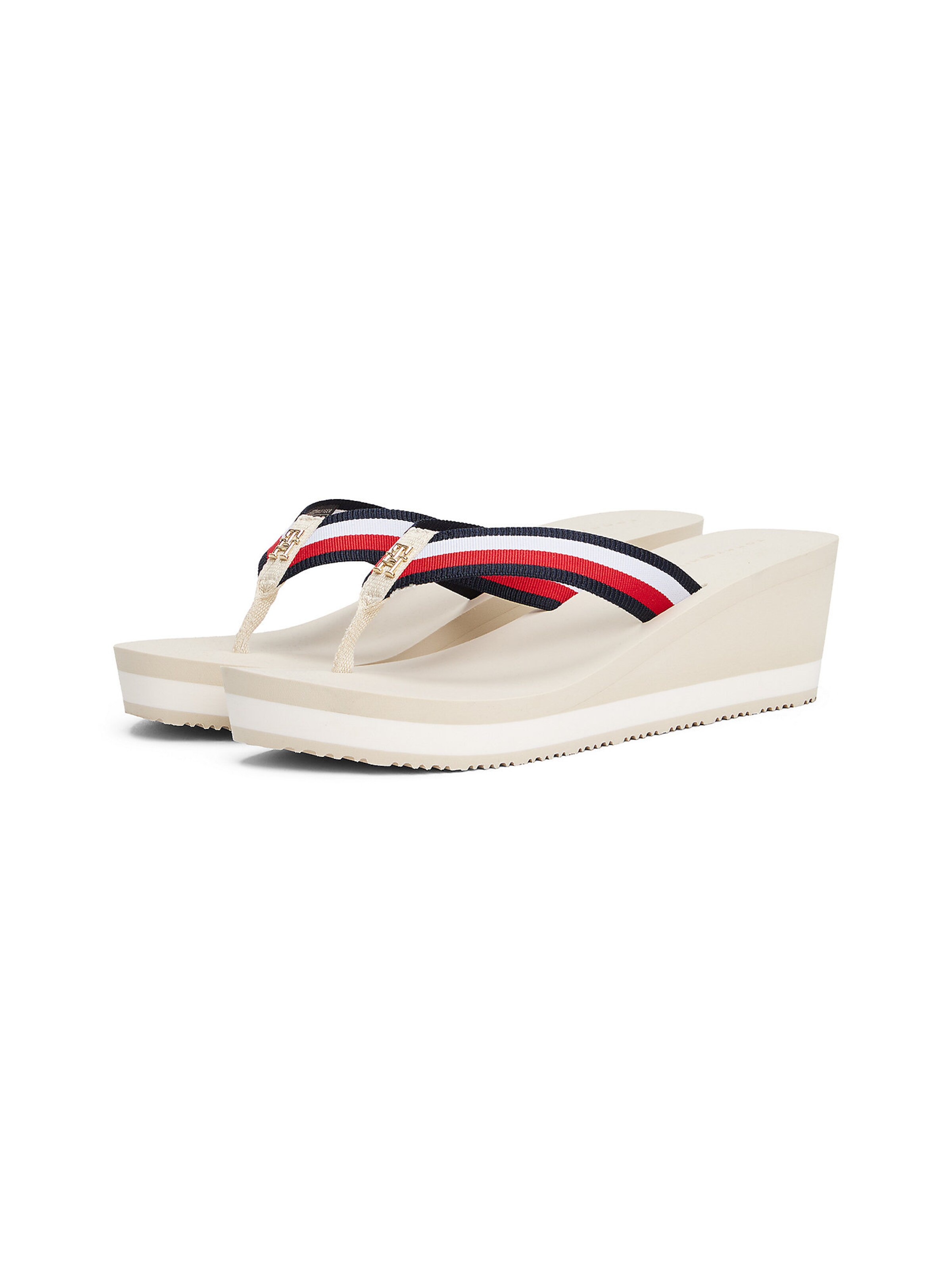TOMMY HILFIGER Teenslipper in Beige